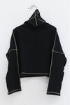 BASERANGE camel turtleneck sweater FCTN-RIB-WI23 black